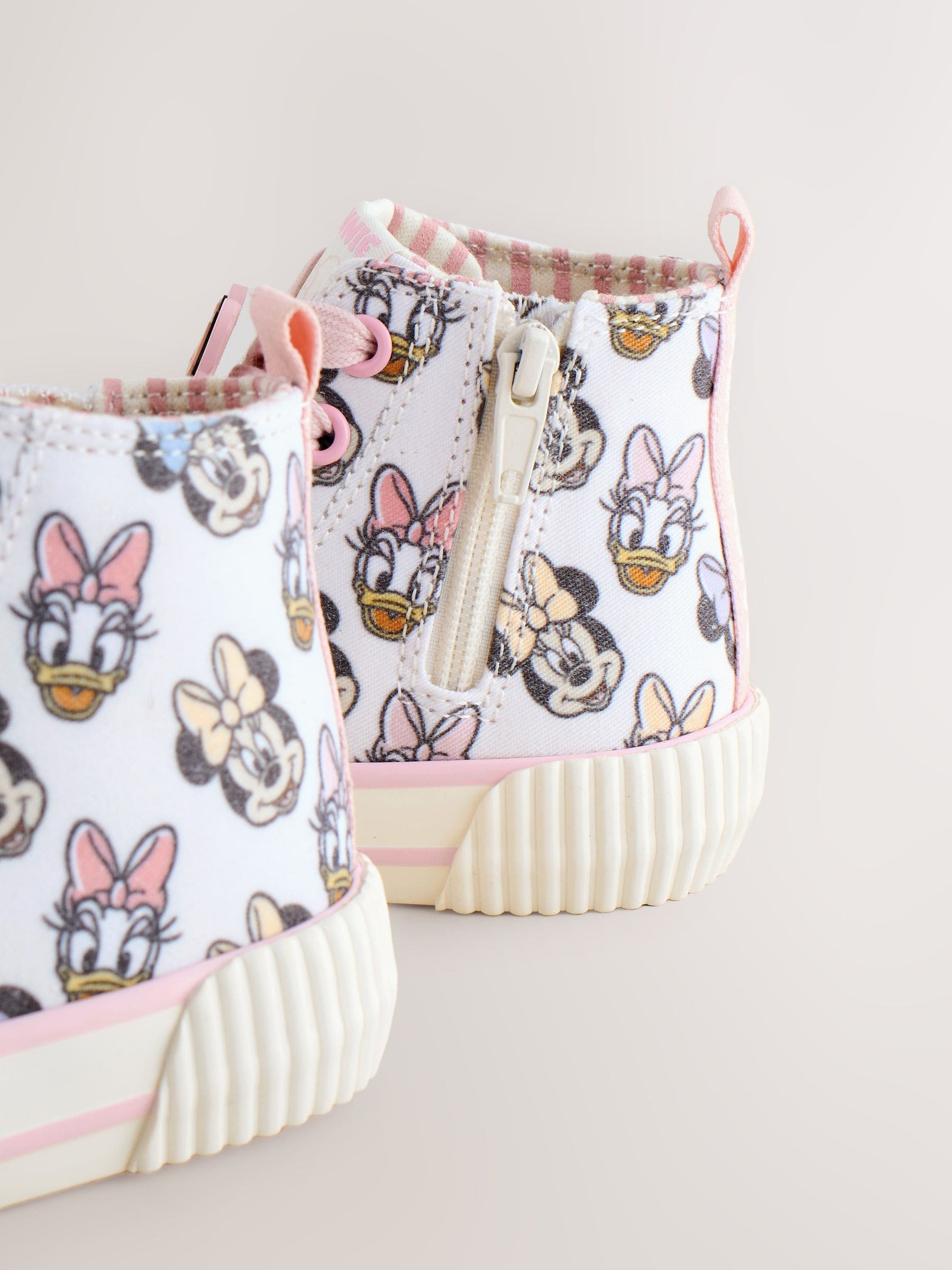 Cream Minnie Mouse High Top Trainers image 5