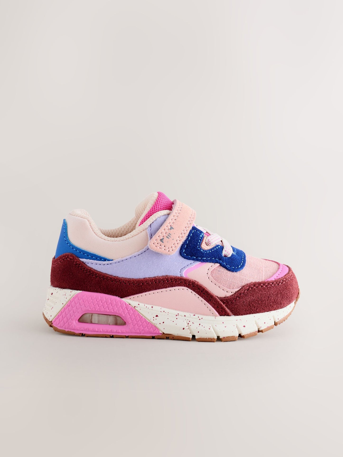 Multi Pink Elastic Lace Chunky Trainers image 2