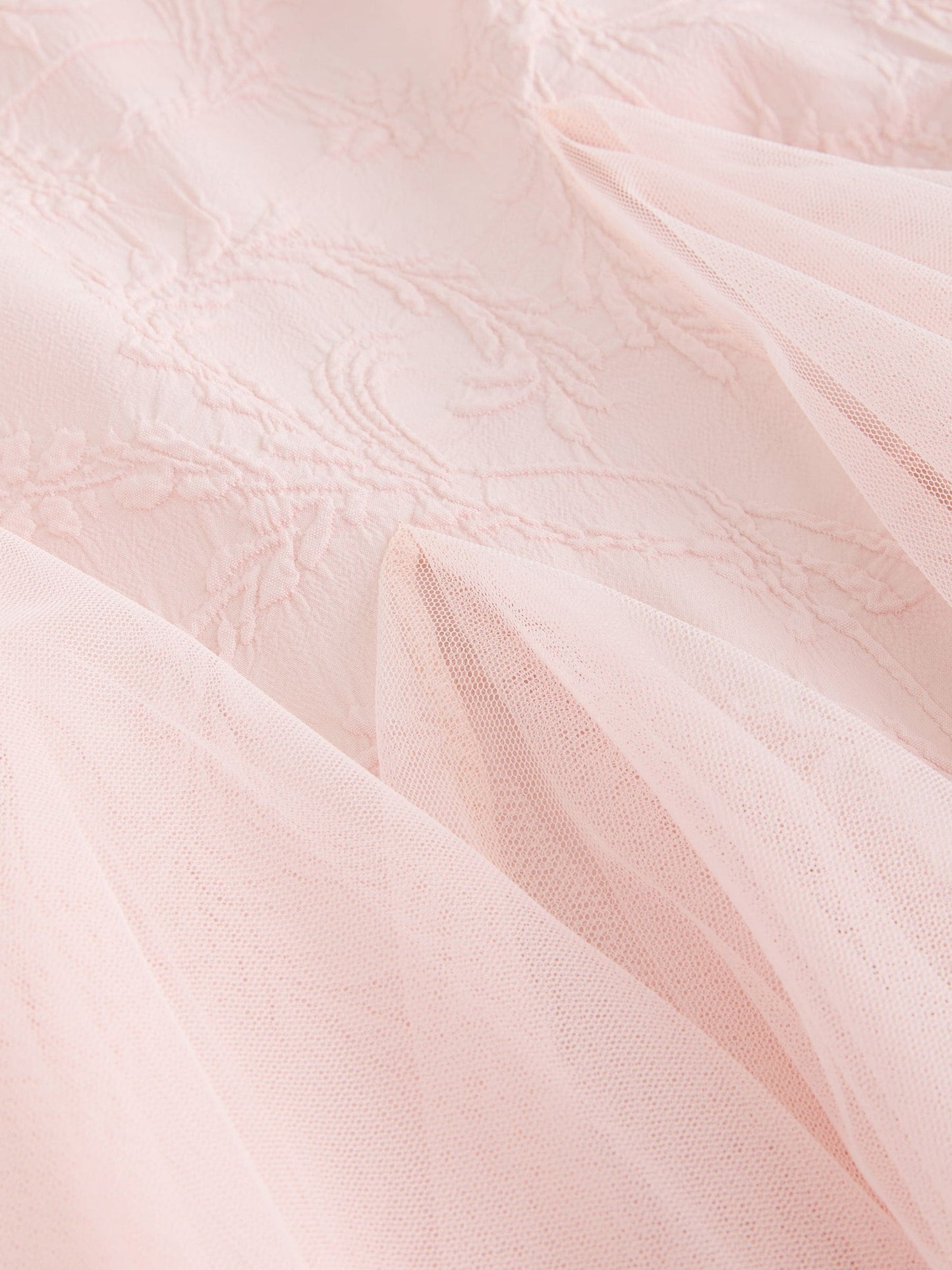 Laura Ashley Pink Textured Godet Dress image 10