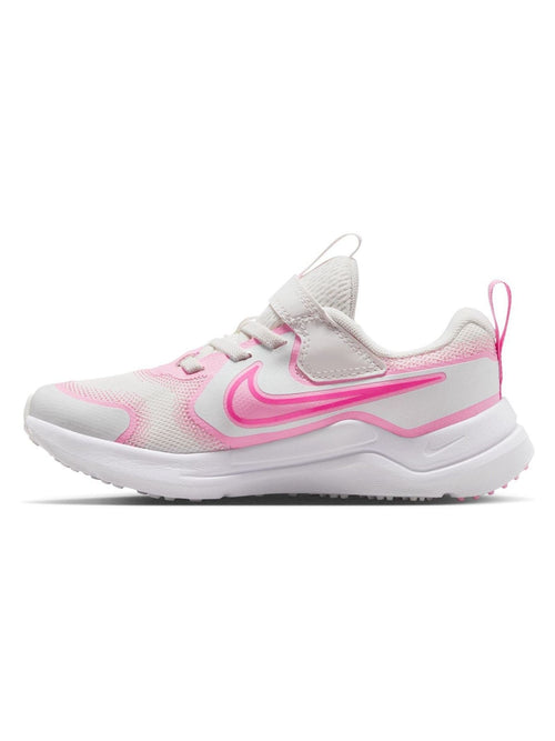 Nike White/Pink Junior Cosmic Running Trainers image 1