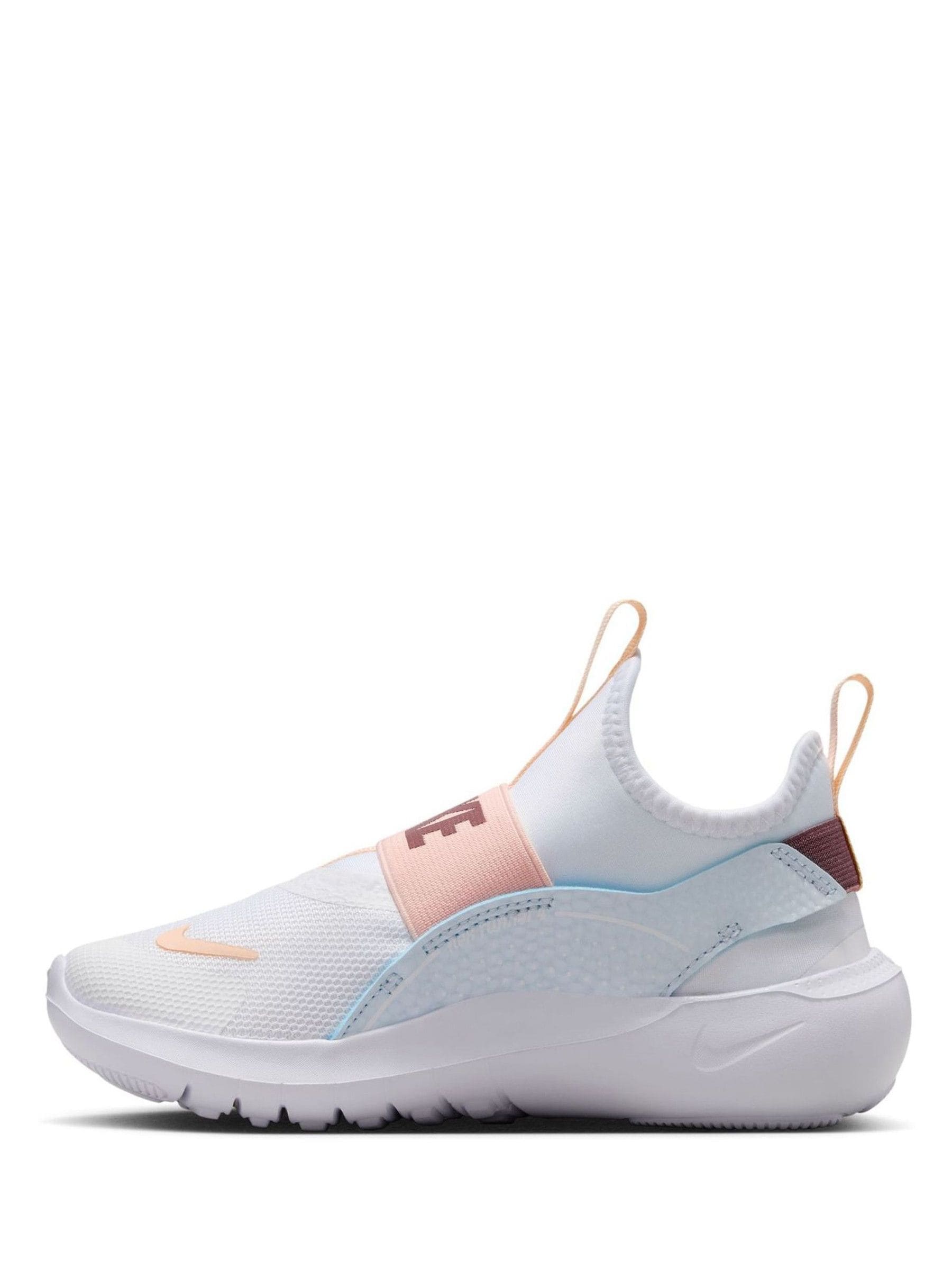 Nike White Peach Junior Flex Runner 4 Trainers image 4