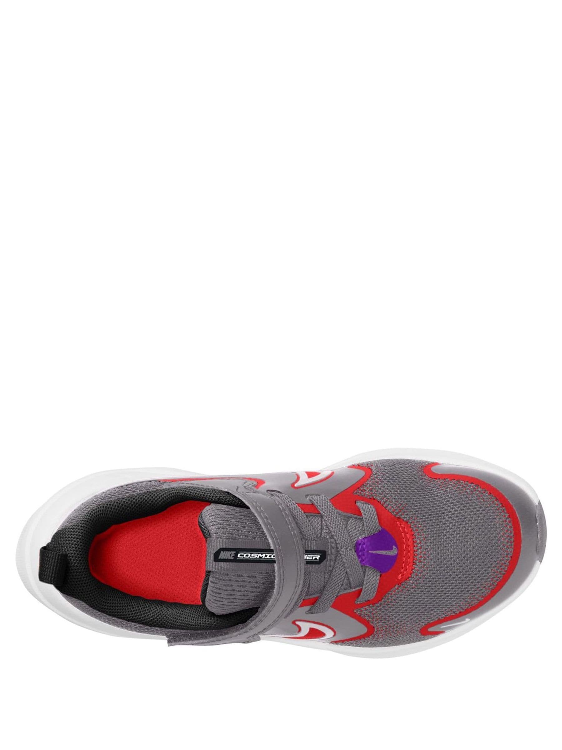 Nike Grey Red Junior Cosmic Running Trainers image 8