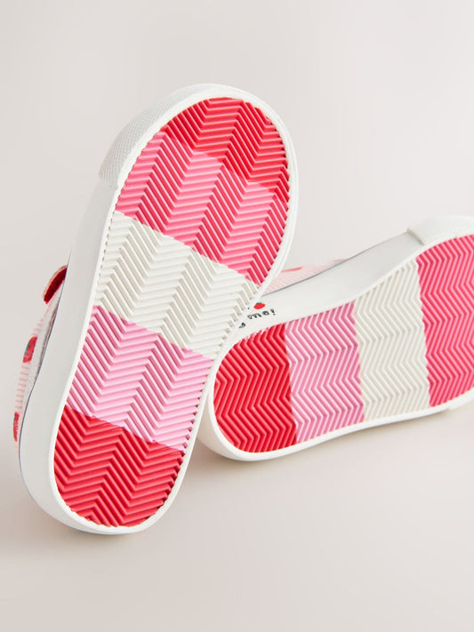 Pink Strawberry Wide Fit (G) Touch Fastening Trainers image 2