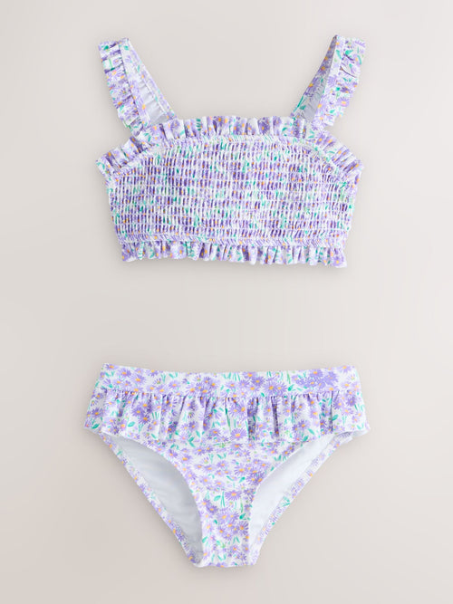 Dsiney Kidz - Laura Ashley Purple Everingham Meadow Spray Frill Bikini Set image 1