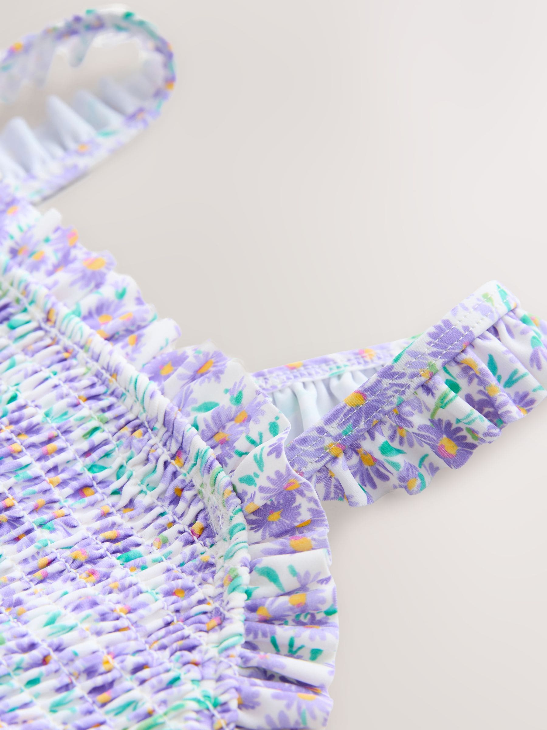 Laura Ashley Purple Everingham Meadow Spray Frill Bikini Set image 4