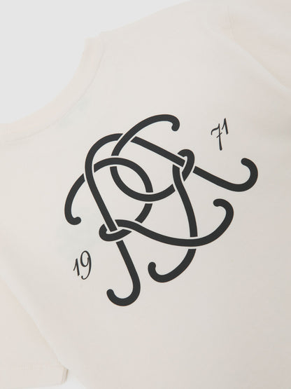 Reiss Off White Harris 3-9 yrs Monogram Cotton Crew-Neck T-Shirt image 6