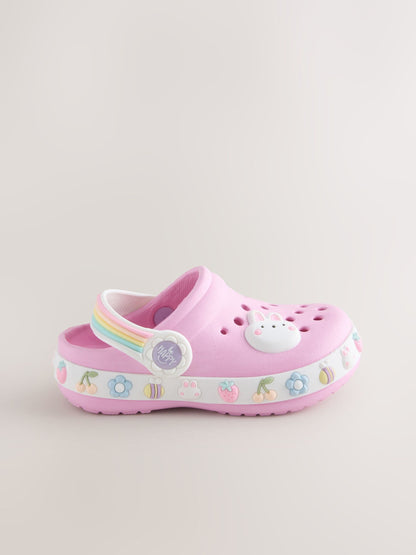 Pink Standard Fit (F) Character Clogs image 2