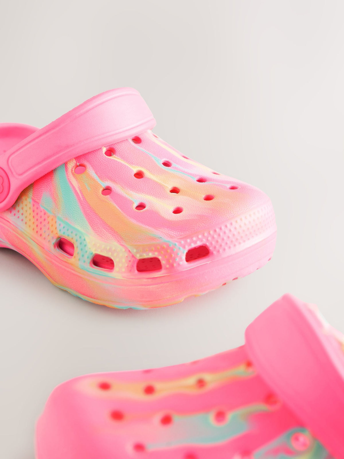 Bright Pink Marble Standard Fit (F) Comfort Clogs image 3