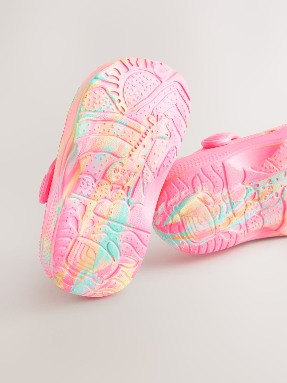 Bright Pink Marble Standard Fit (F) Comfort Clogs image 4