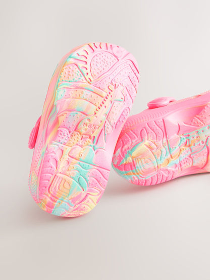 Bright Pink Marble Standard Fit (F) Comfort Clogs image 4