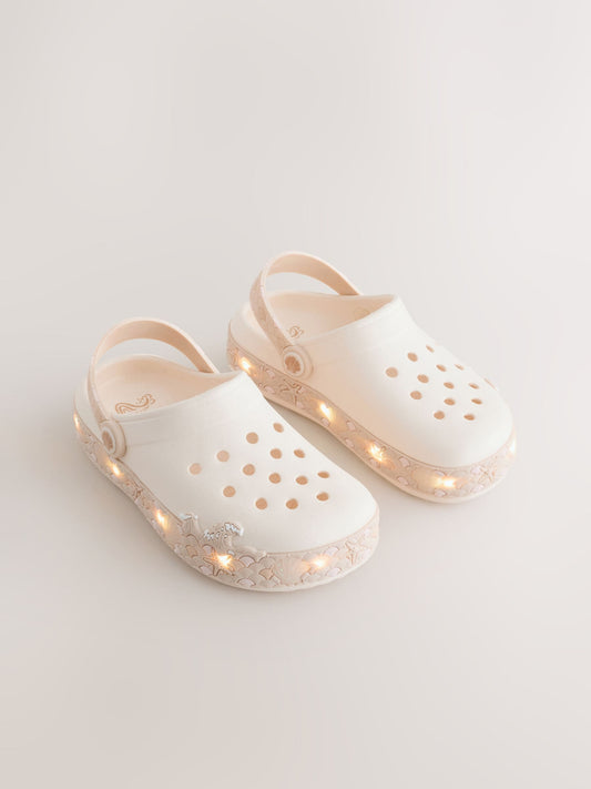 Cream Light Up Clogs image 1