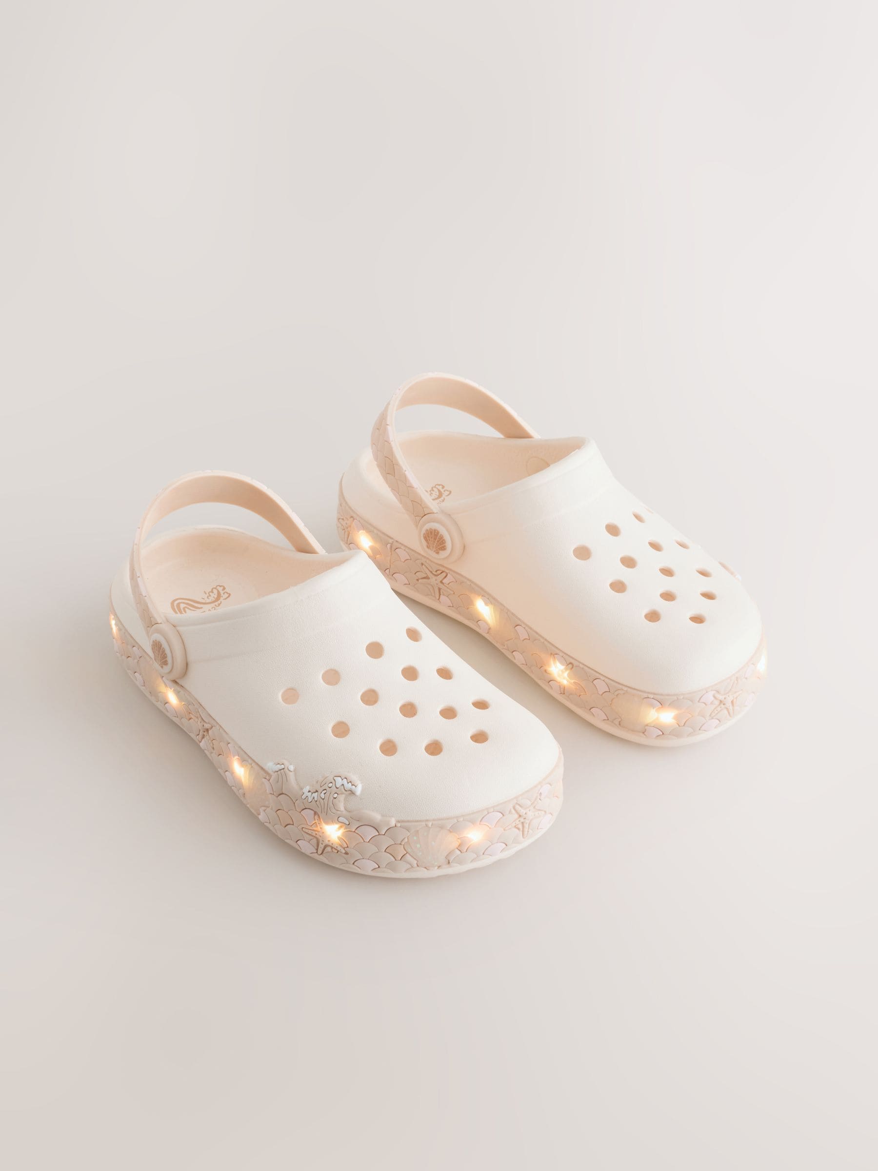 Cream Light Up Clogs image 1