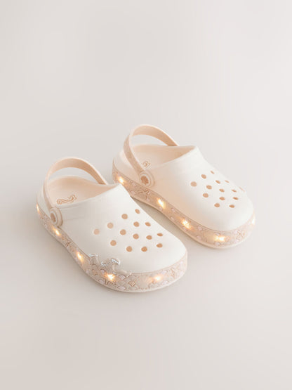 Cream Light Up Clogs image 1