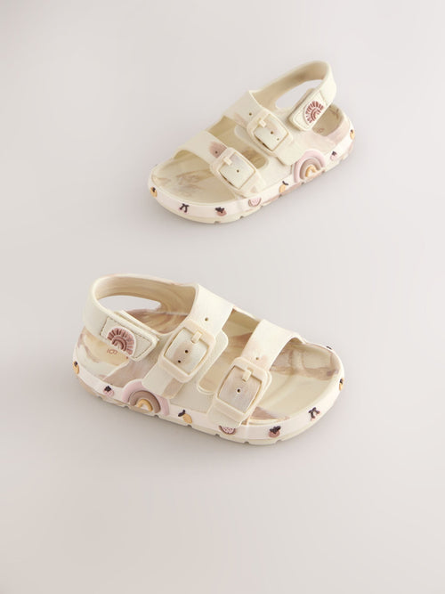 Cream Character Double Buckle Eva Sandals image 1