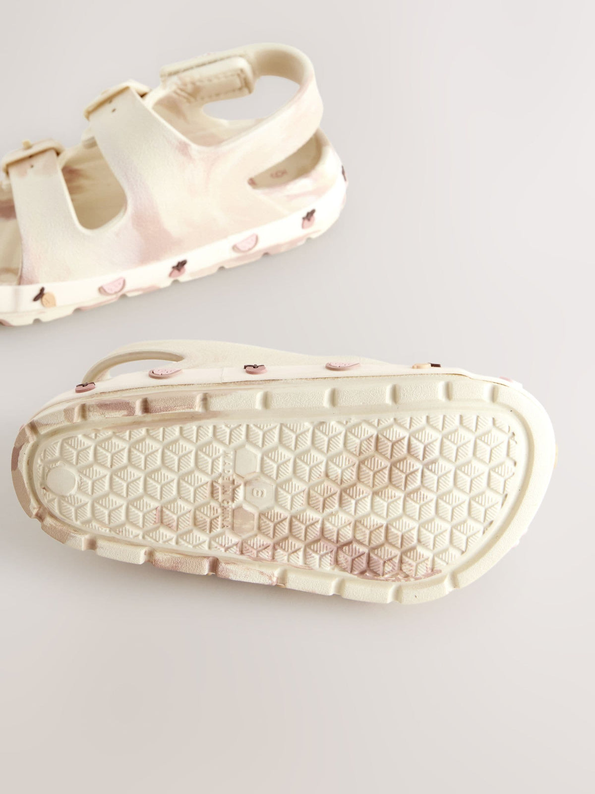 Cream Character Double Buckle Eva Sandals image 3