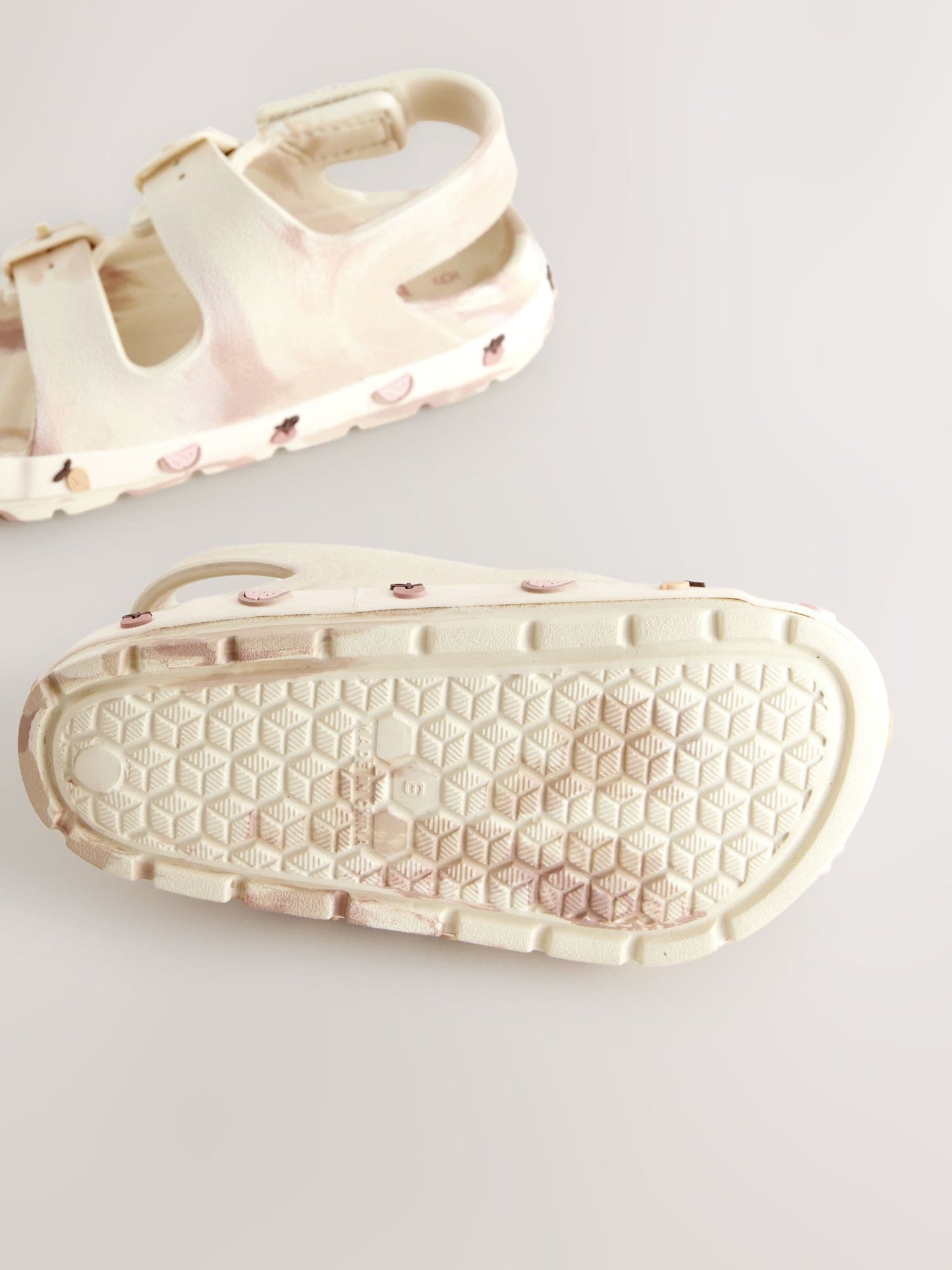 Cream Character Double Buckle Eva Sandals image 3