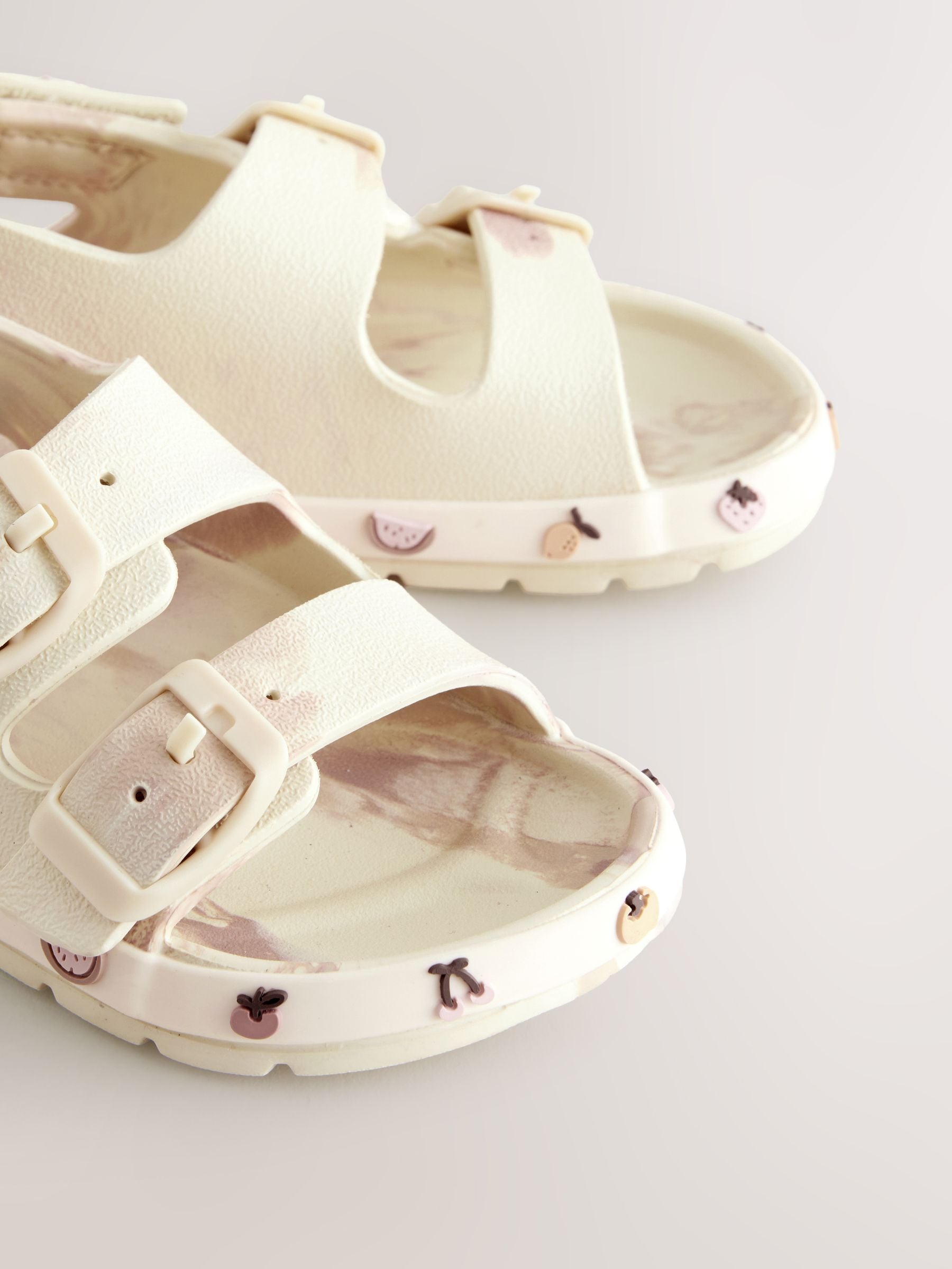 Cream Character Double Buckle Eva Sandals image 4