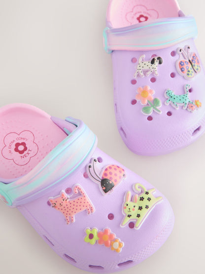 Lilac Purple Animal Character Clogs image 3