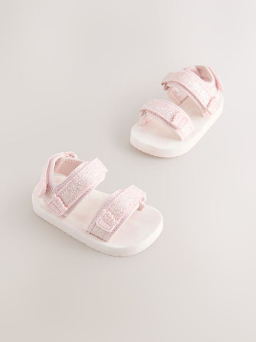 Dsiney Kidz - Pink Glitter Trekker Sandals image 1