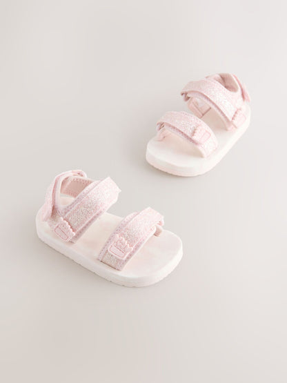 Dsiney Kidz - Pink Glitter Trekker Sandals image 1