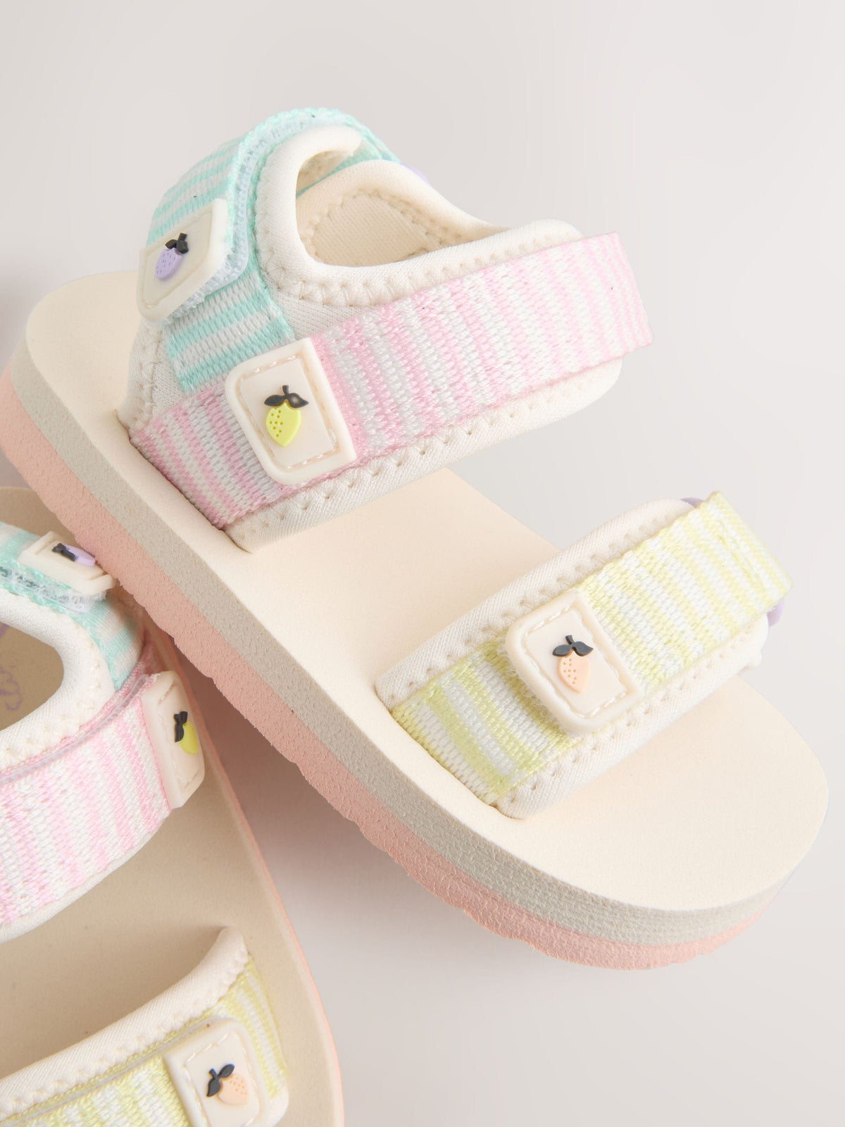 Multi Pastel Stripe Trekker Sandals image 3