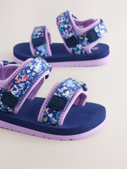 Navy Floral Trekker Sandals image 3