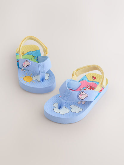 Blue Peppa Pig Flip Flops image 1