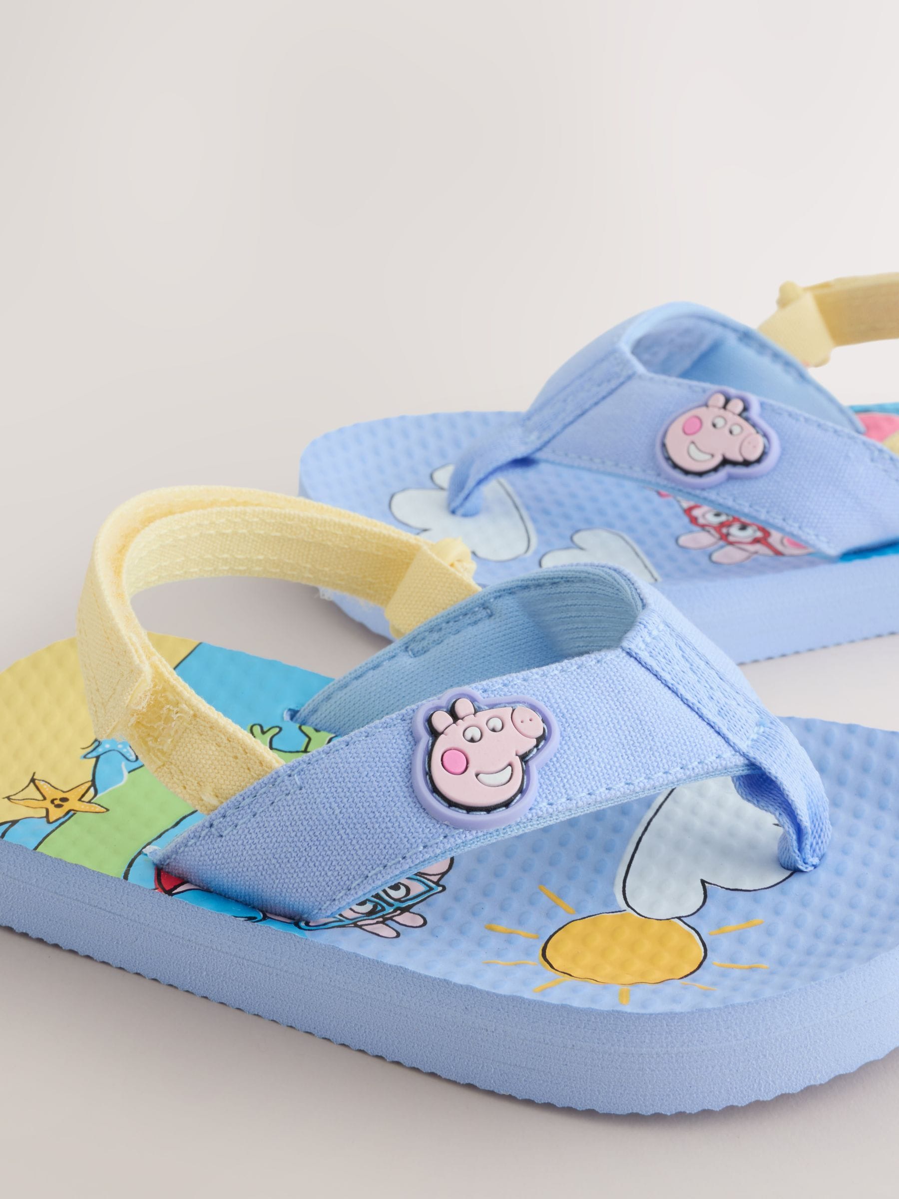 Blue Peppa Pig Flip Flops image 4