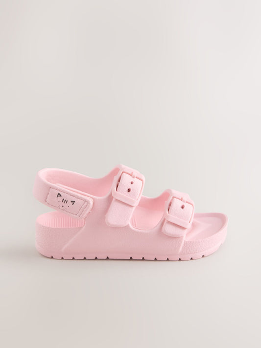 Pink Double Buckle Eva Sandals image 2