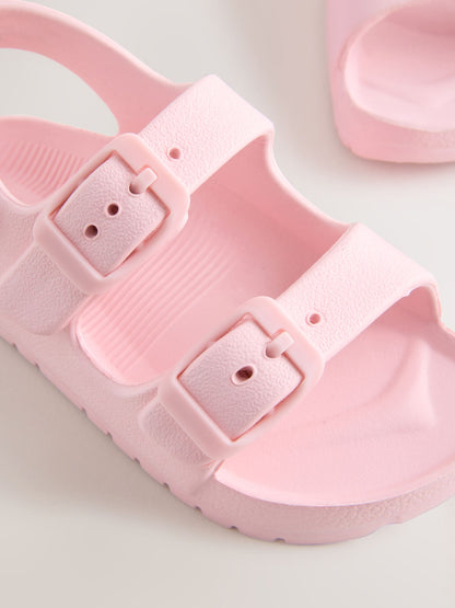 Pink Double Buckle Eva Sandals image 3