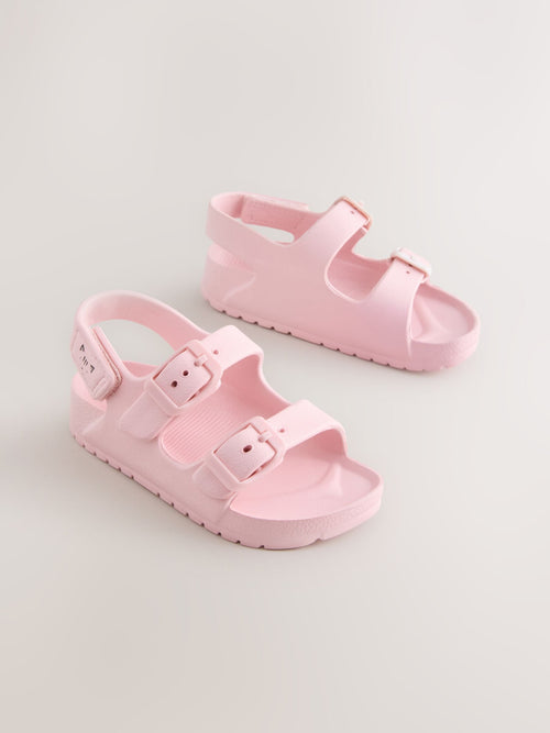 Pink Double Buckle Eva Sandals image 1