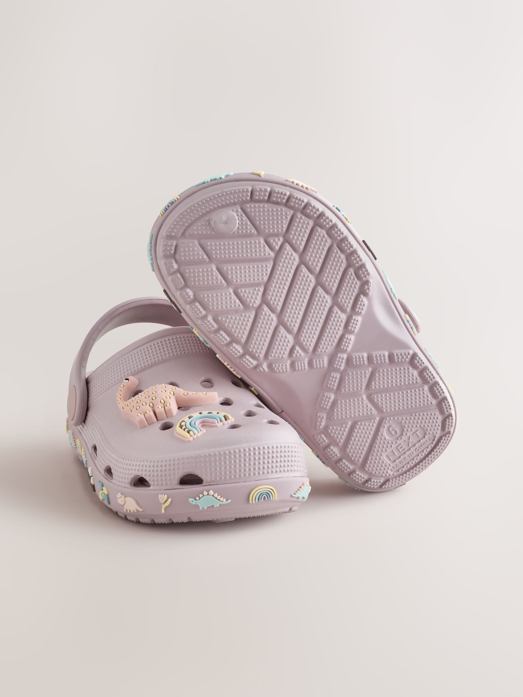 Purple Dinosaur Character Clogs image 3