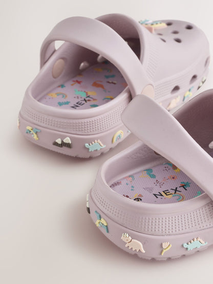 Purple Dinosaur Character Clogs image 4