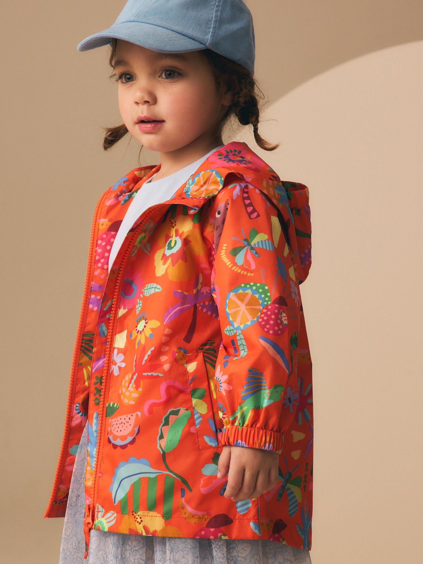 Dsiney Kidz - Orange Character Shower Resistant Printed Raincoat (3mths-7yrs) image 1