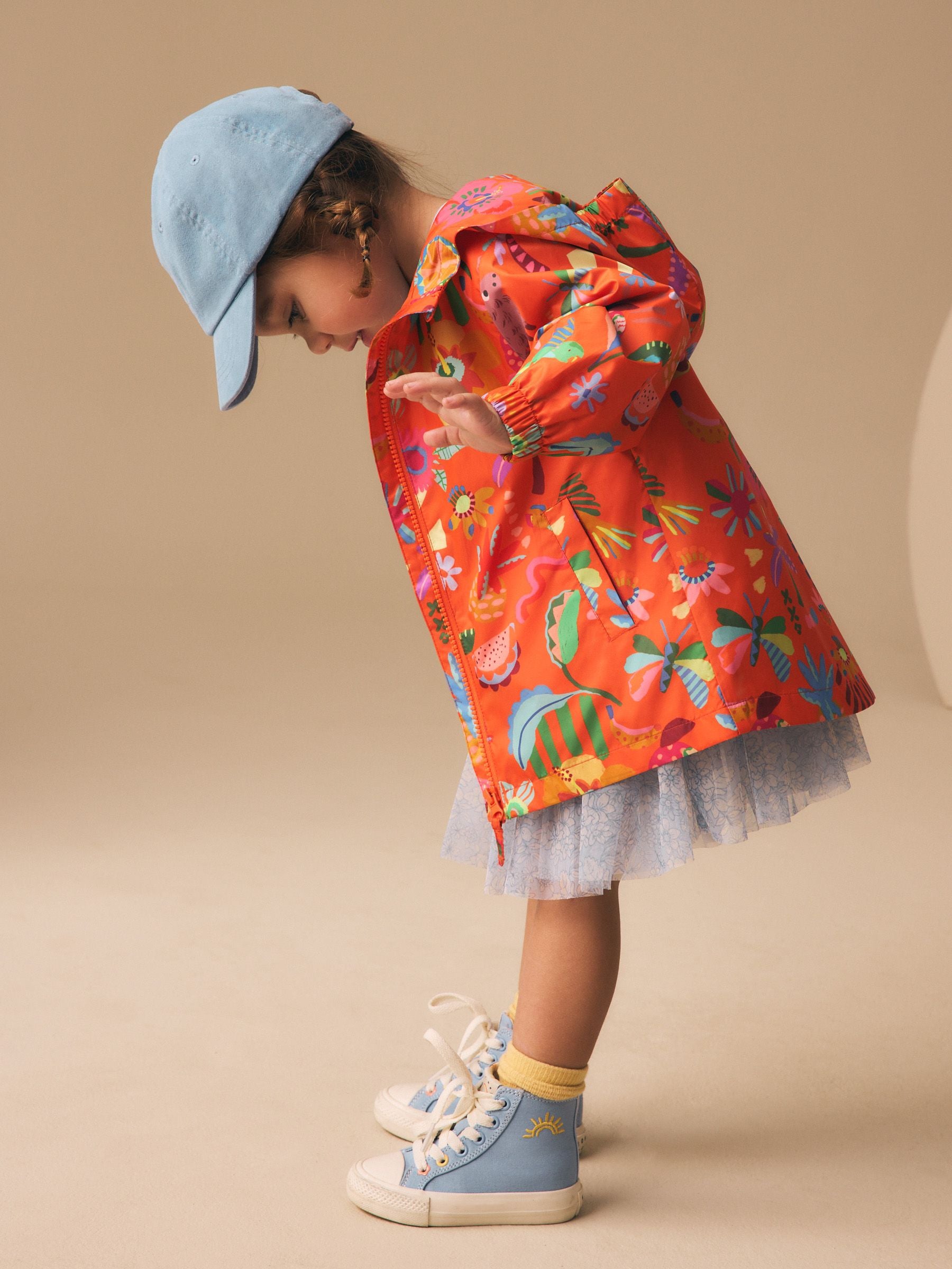 Dsiney Kidz - Orange Character Shower Resistant Printed Raincoat (3mths-7yrs) image 2