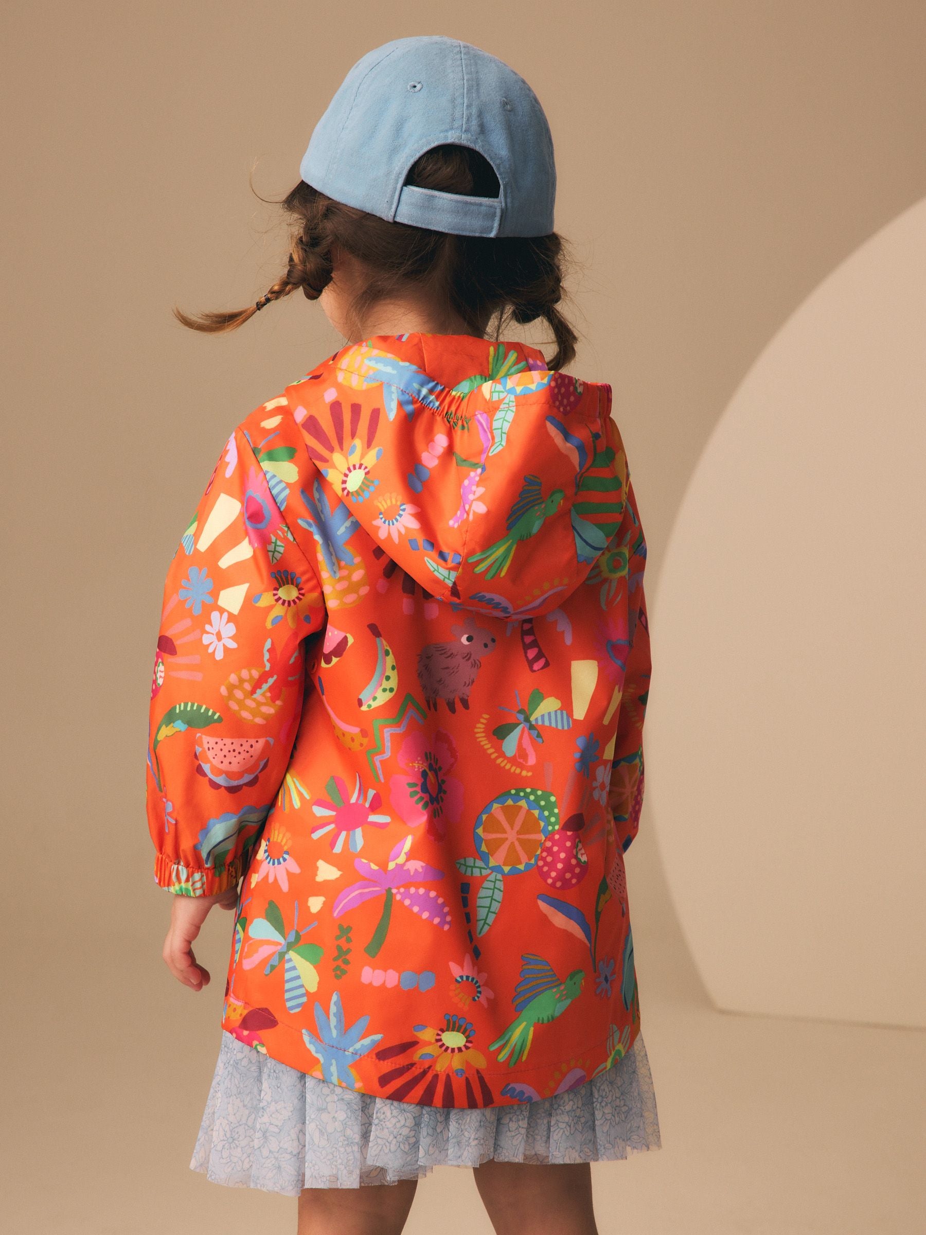 Dsiney Kidz - Orange Character Shower Resistant Printed Raincoat (3mths-7yrs) image 3
