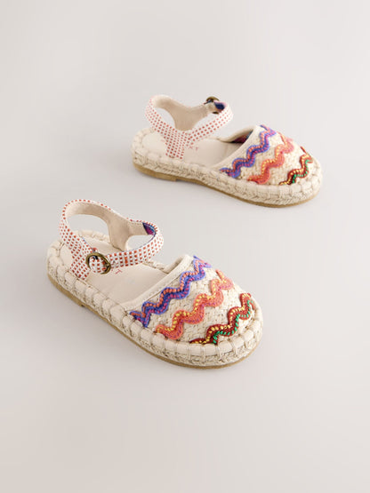 Neutral Ric Rac Espadrille Sandals image 2