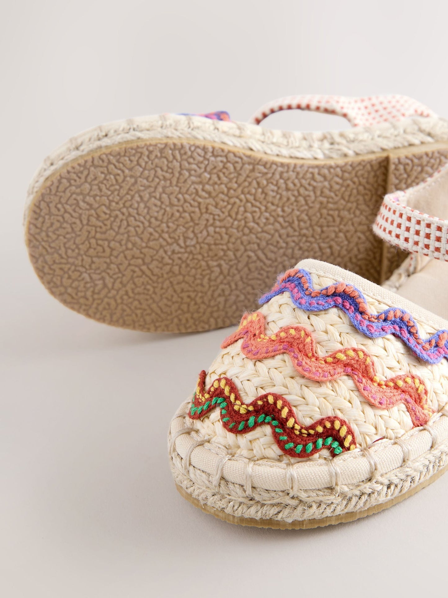 Neutral Ric Rac Espadrille Sandals image 4