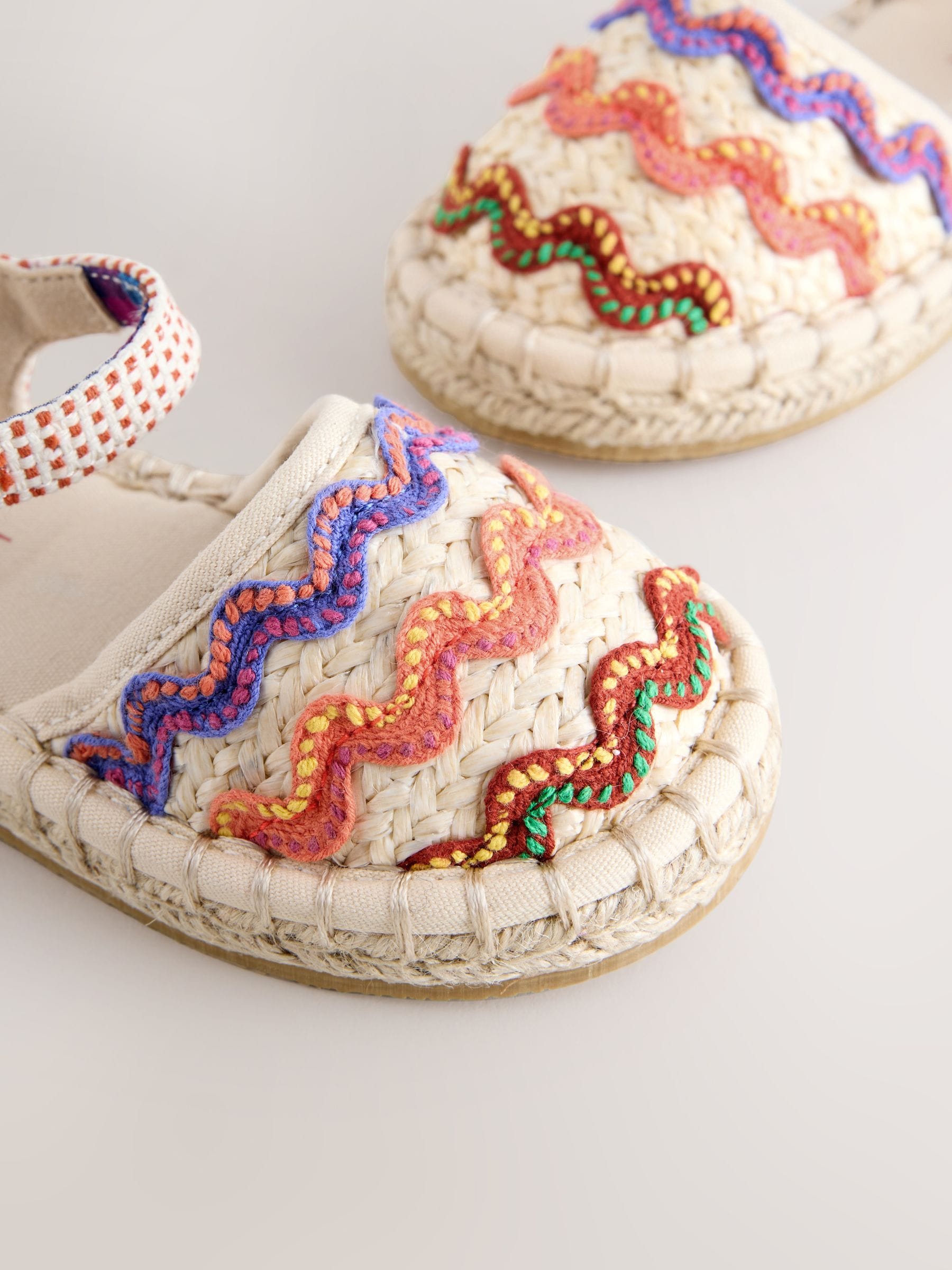 Neutral Ric Rac Espadrille Sandals image 5