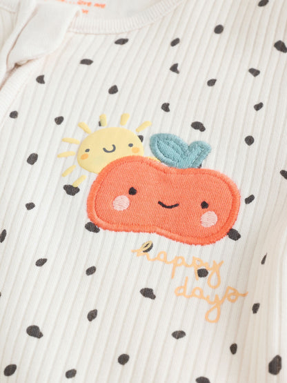 Multi Two Way Zip Baby Sleepsuits 3 Pack (0-2yrs) image 9