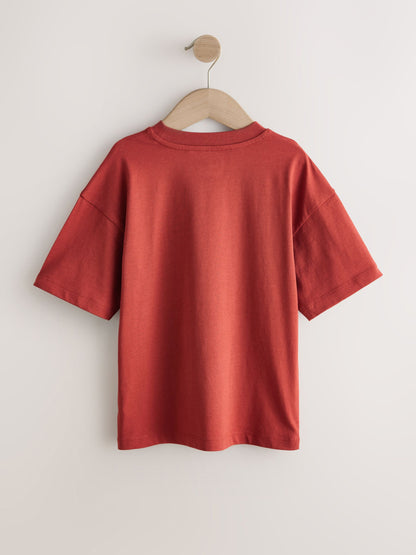 Dsiney Kidz - Rust Red Relaxed Fit Short Sleeve T-Shirt (3-16yrs) image 2