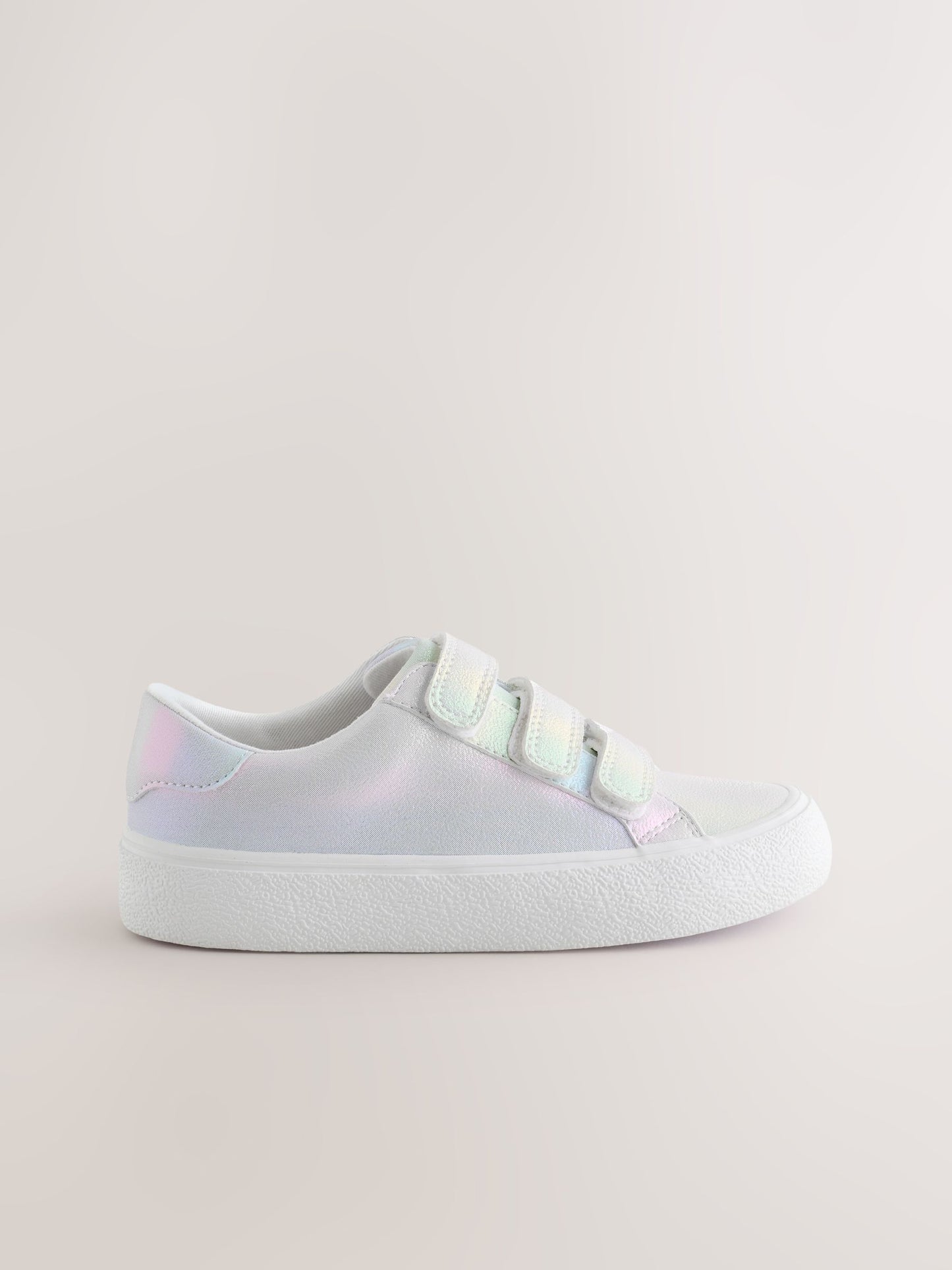 Irridescent Rainbow Wide Fit (G) Low Top Trainers image 2