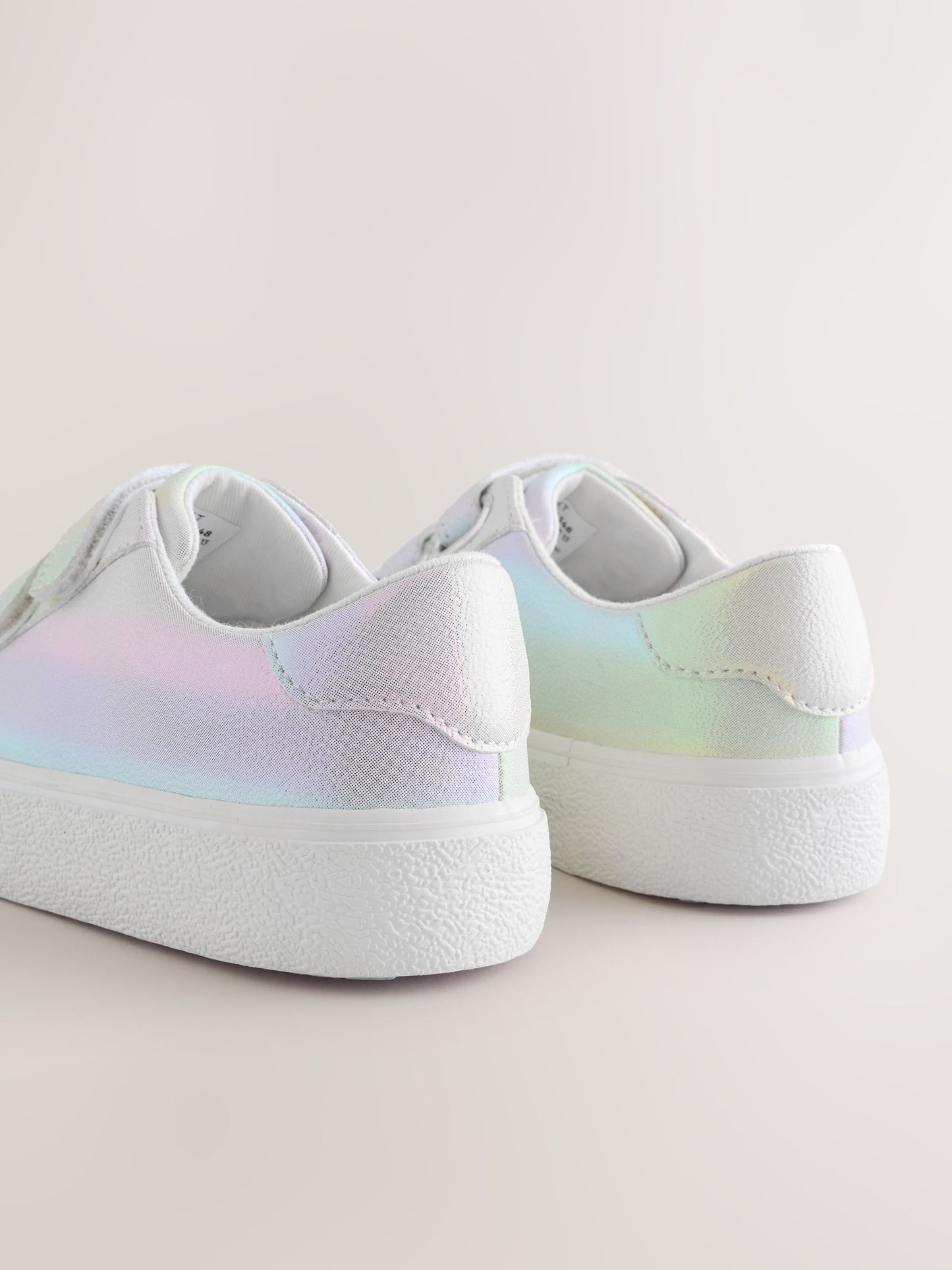 Irridescent Rainbow Wide Fit (G) Low Top Trainers image 4