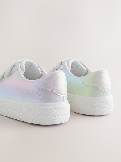 Irridescent Rainbow Wide Fit (G) Low Top Trainers image 4