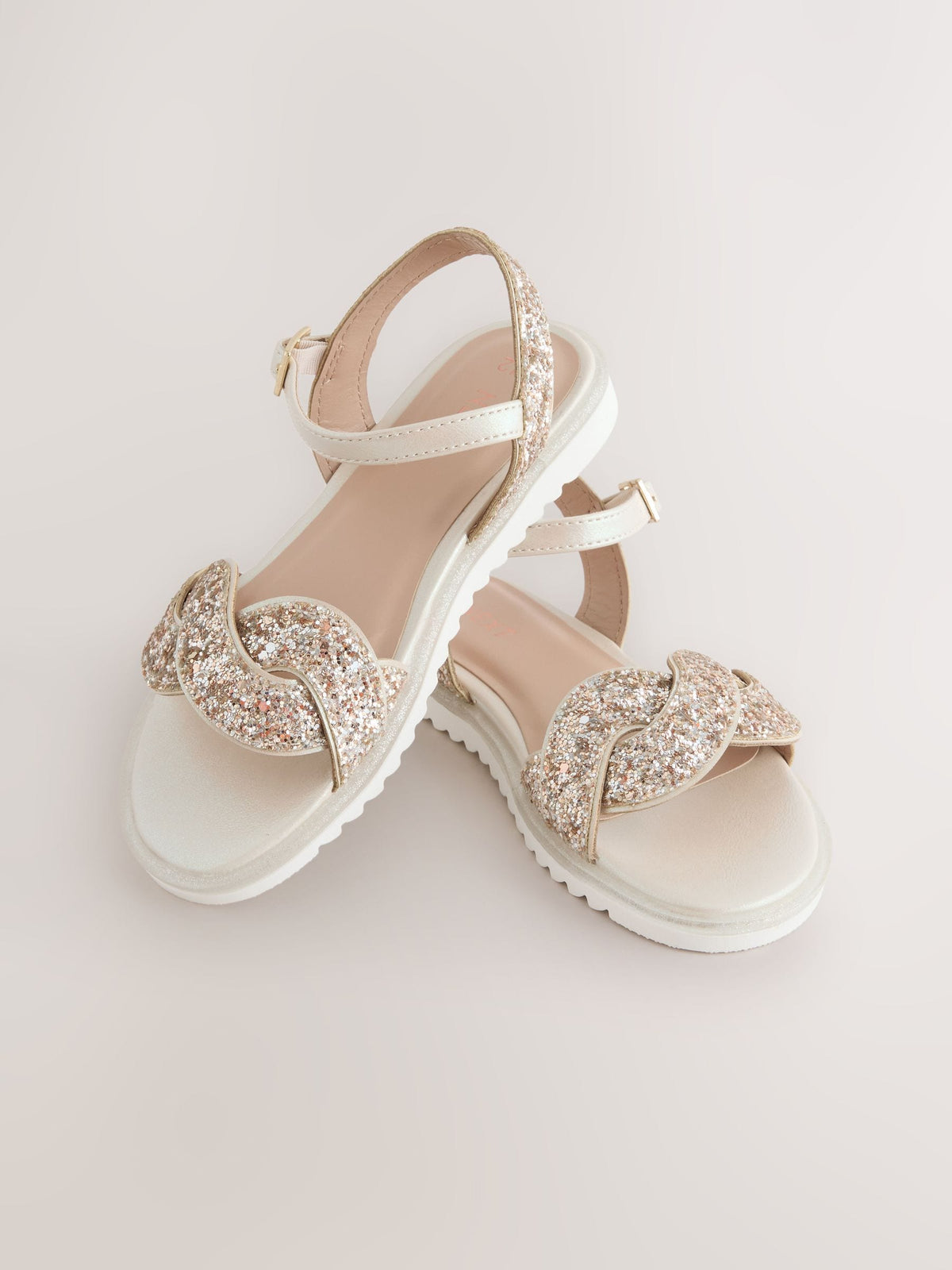 Dsiney Kidz - Gold Glitter Occasion Sandals image 3