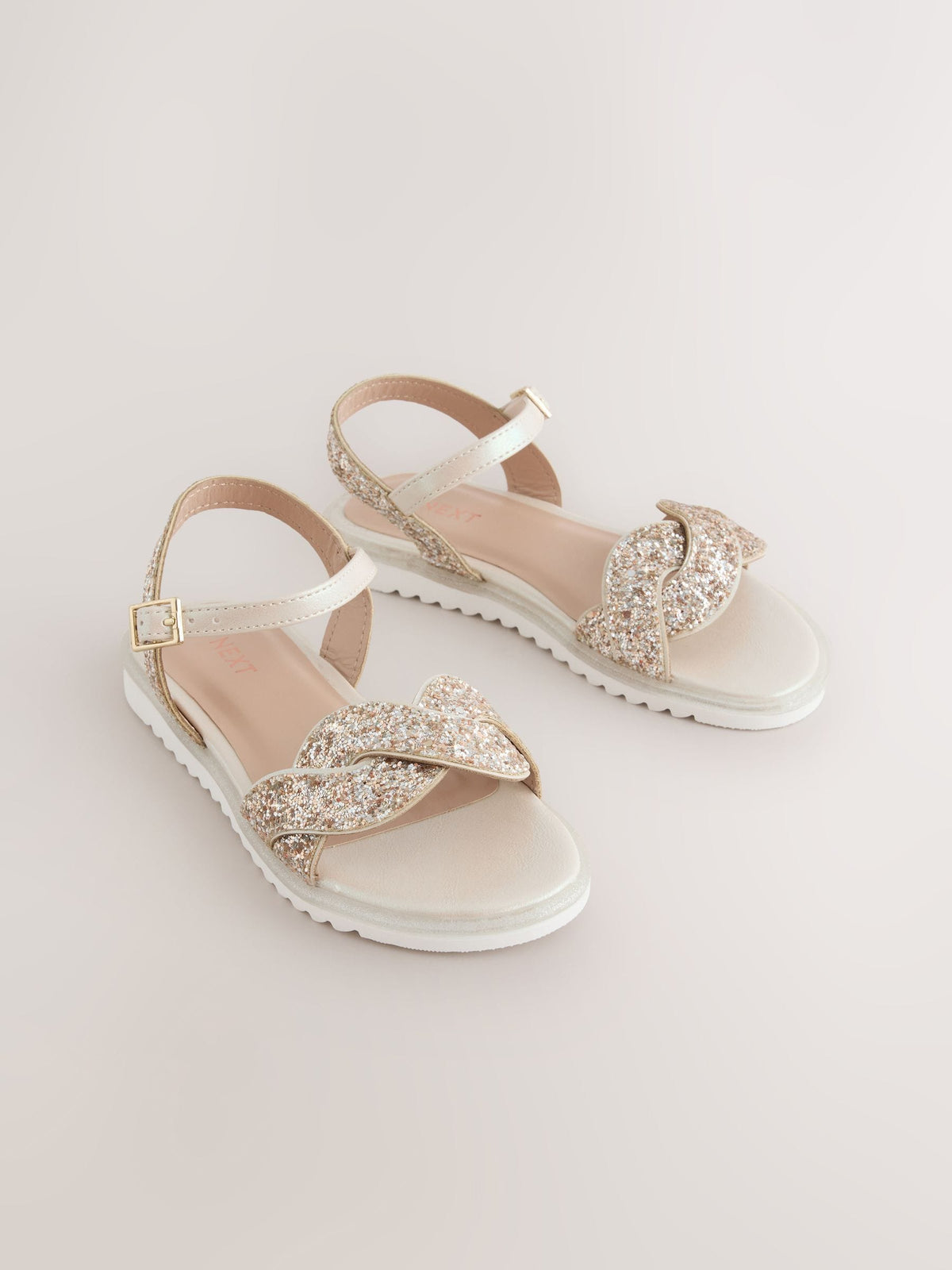 Dsiney Kidz - Gold Glitter Occasion Sandals image 1