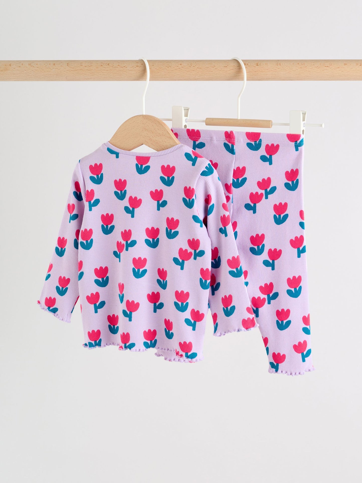 Purple Flower Baby Top and Leggings Set 2 Piece (0mths-2yrs) image 8