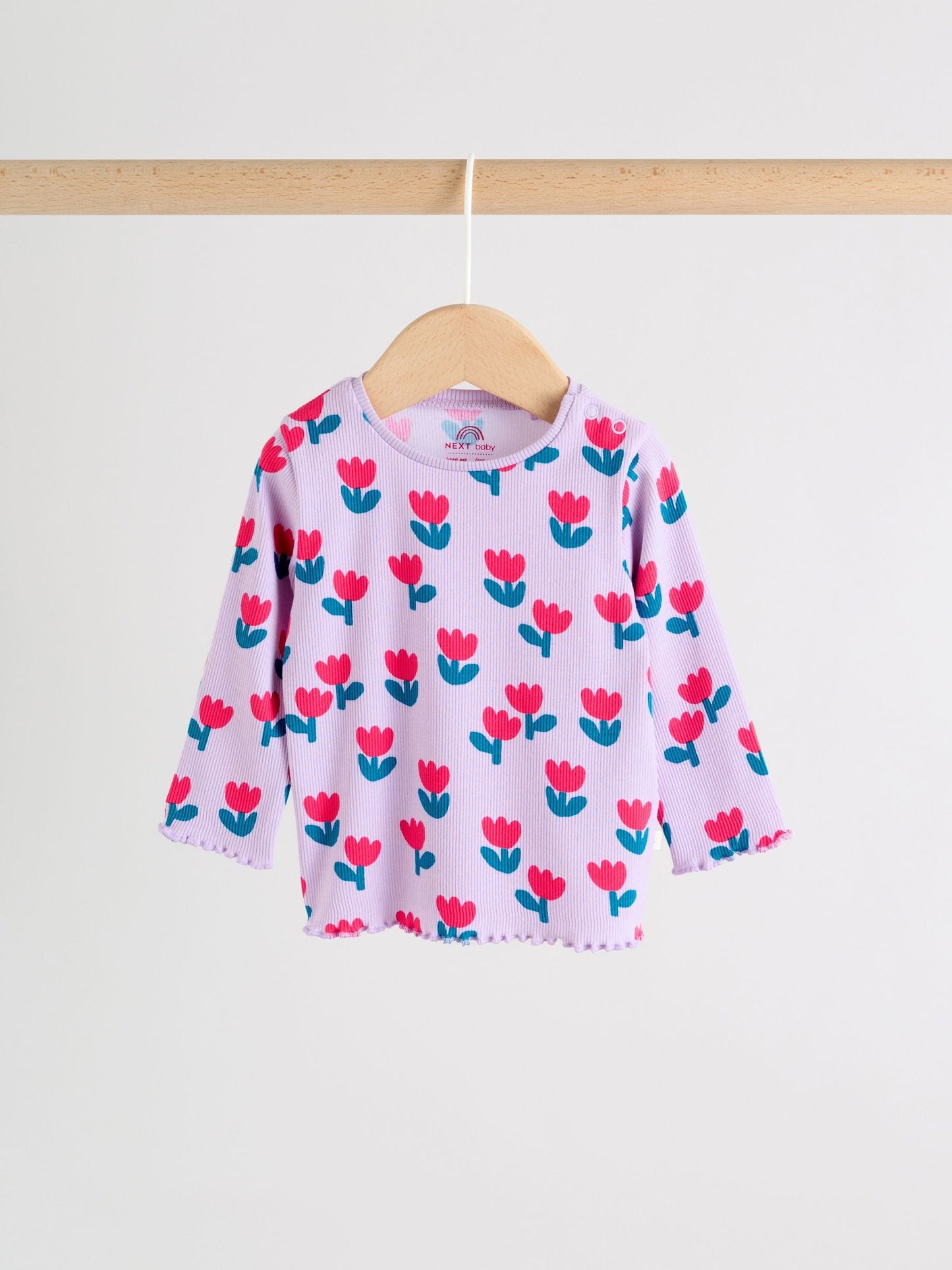 Purple Flower Baby Top and Leggings Set 2 Piece (0mths-2yrs) image 3