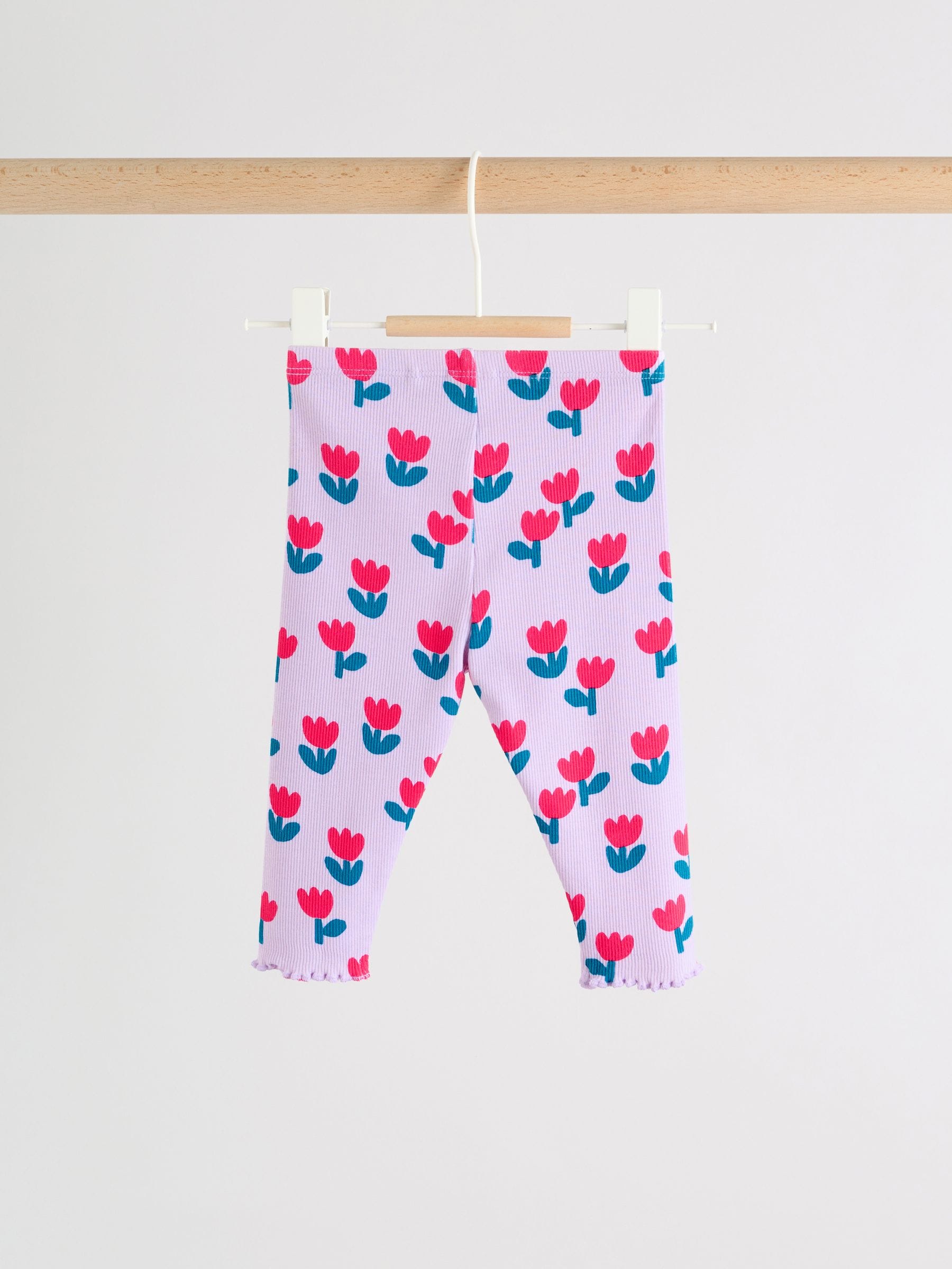Purple Flower Baby Top and Leggings Set 2 Piece (0mths-2yrs) image 5