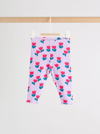 Purple Flower Baby Top and Leggings Set 2 Piece (0mths-2yrs) image 6